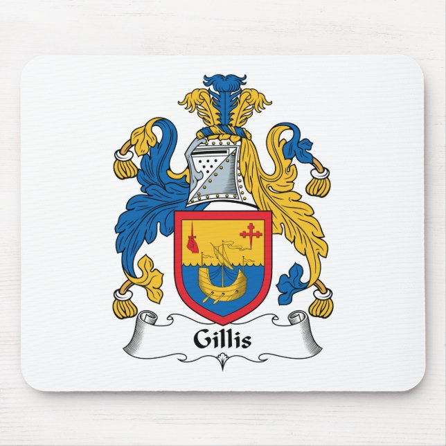 Gillis Family Crest Mouse Mat (Front)