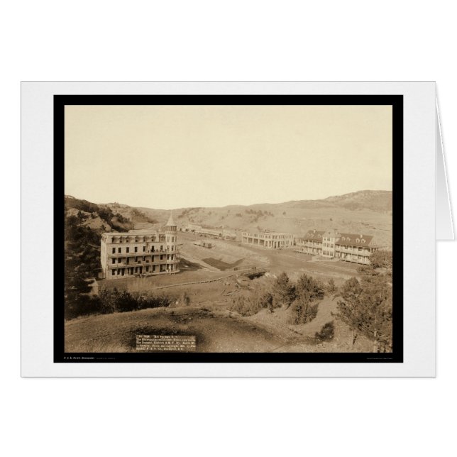 Gillispie Hotels & Minnekahta Hot Springs SD 1891 (Front Horizontal)