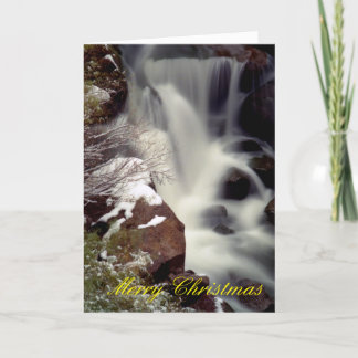 Gillman Falls in Winter Holiday Card