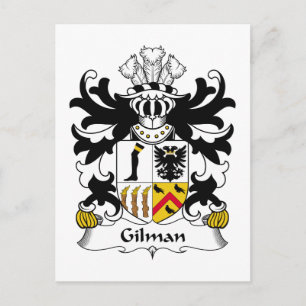 Gilman Family Crest Postcard