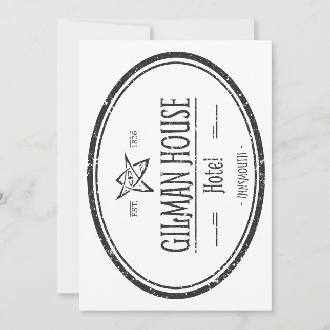 Gilman House Innsmouth Lovecraftian Invitation (Front)