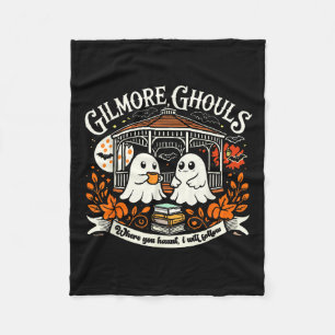 Gilmore Cosy Ghouls Ghost Parody Halloween Fall Fo Fleece Blanket