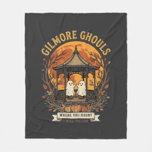 Gilmore Ghouls Halloween Ghost Gazebo Design_1 Fleece Blanket