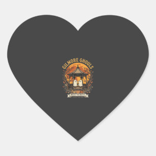 Gilmore Ghouls Halloween Ghost Gazebo Design_1 Heart Sticker