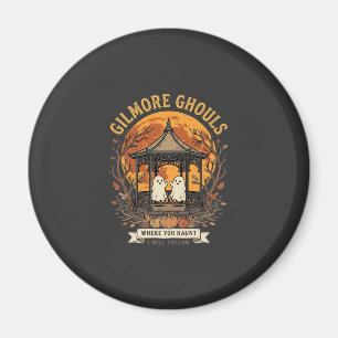 Gilmore Ghouls Halloween Ghost Gazebo Design_1 Magnet