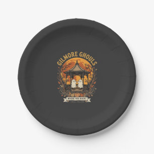 Gilmore Ghouls Halloween Ghost Gazebo Design_1 Paper Plate