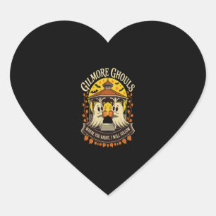 Gilmore Ghouls Halloween Ghost Heart Sticker
