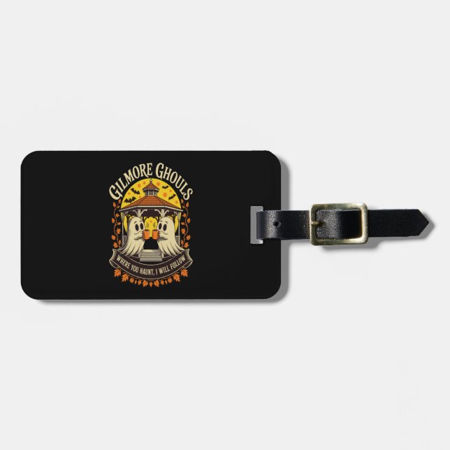 Gilmore Ghouls Halloween Ghost Luggage Tag (Front Horizontal)