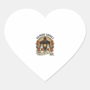 Gilmore Ghouls Vintage Halloween Ghost Heart Sticker
