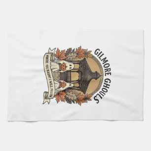 Gilmore Ghouls Vintage Halloween Ghost Tea Towel