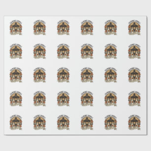 Gilmore Ghouls Vintage Halloween Ghost Wrapping Paper