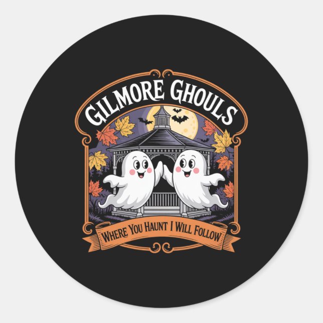 Gilmore Ghouls Where You Haunt3  Classic Round Sticker (Front)