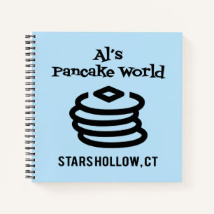 Gilmore Girls   Al's Pancake World Logo Notebook