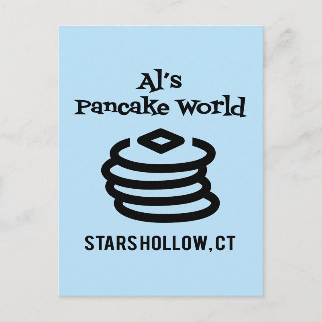 Gilmore Girls | Al's Pancake World Logo Postcard (Front)