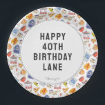 Gilmore Girl's Birthday Paper Plate<br><div class="desc">Add a dash of Stars Hollow charm to your baby shower with these Gilmore Girls-inspired custom paper plates. Featuring a cosy design reminiscent of the beloved show, these plates are perfect for serving cake, snacks, or meals while celebrating your special day. Fully customisable, they’re the ideal way to delight Gilmore...</div>