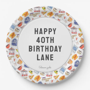 Gilmore Girl's Birthday Paper Plate