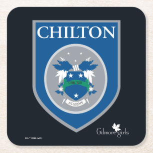 Gilmore Girls   Chilton Academy Badge Square Paper Coaster