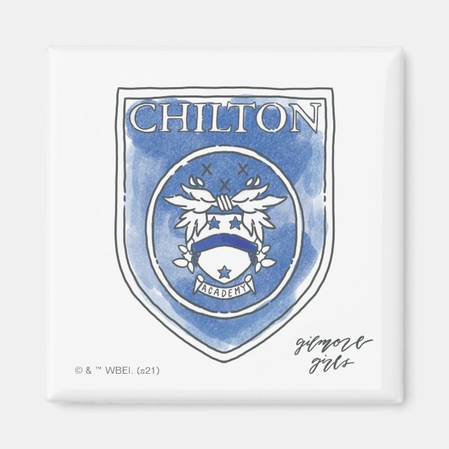 Gilmore Girls | Chilton Academy Watercolor Badge Magnet (Front)