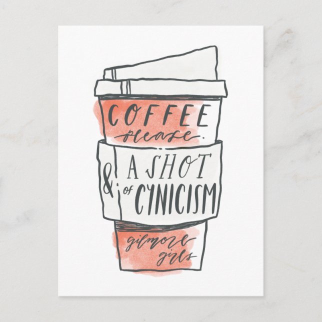 Gilmore Girls | Coffee Please Postcard (Front)