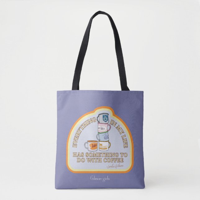 Gilmore Girls | Coffee Quote Graphic Tote Bag (Front)