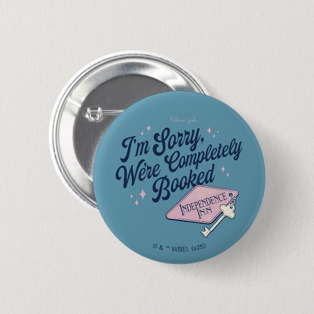 Gilmore Girls Completely Booked Design 6 Cm Round Badge (Front & Back)
