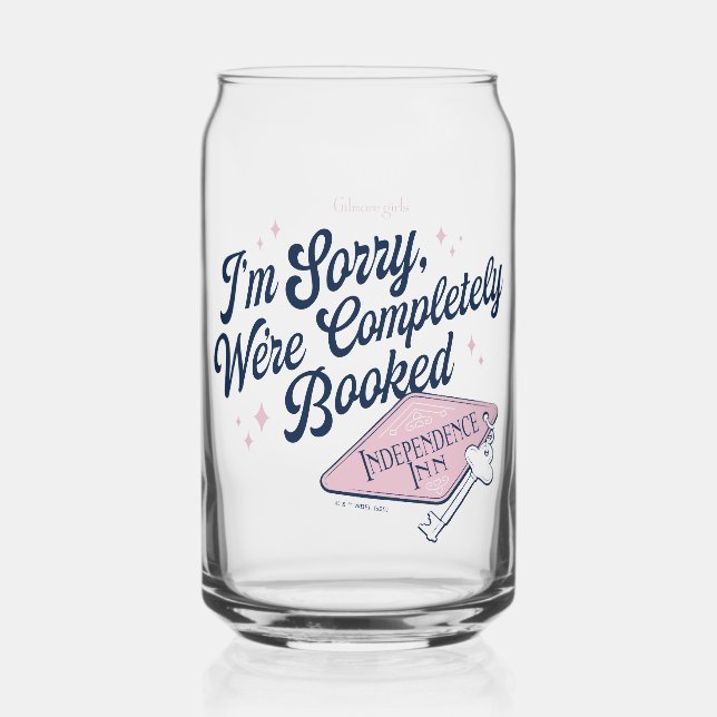 Gilmore Girls Completely Booked Design Can Glass (Front)