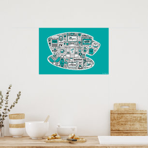 Gilmore Girls Doodle Art Poster