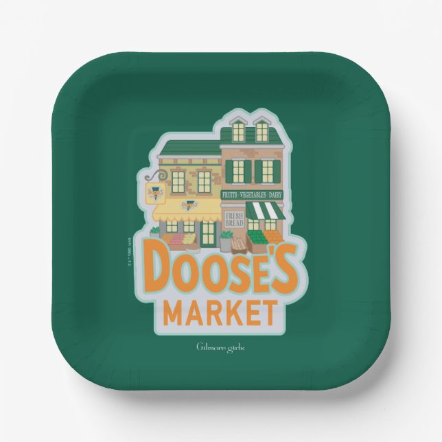Gilmore Girls | Doose's Market Paper Plate (Front)