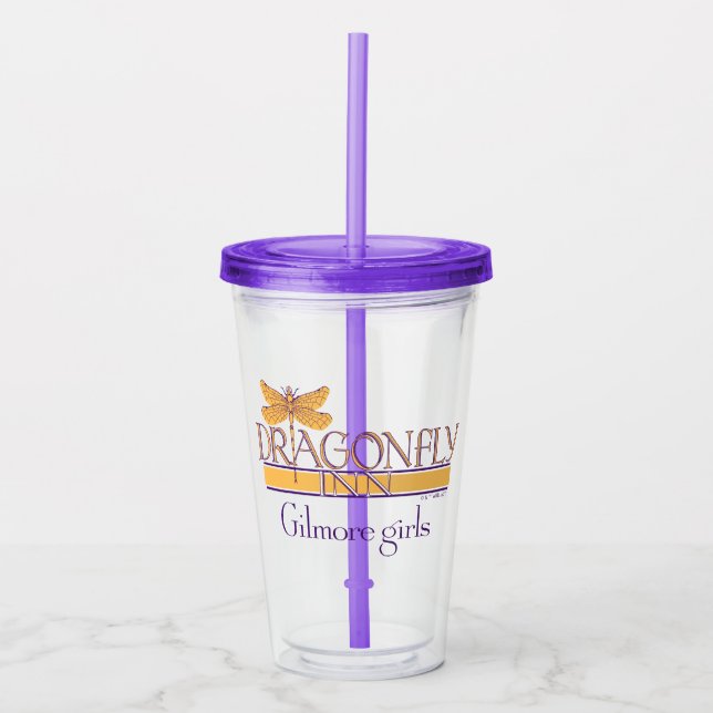 Gilmore Girls | Dragonfly Inn Logo Acrylic Tumbler (Front)