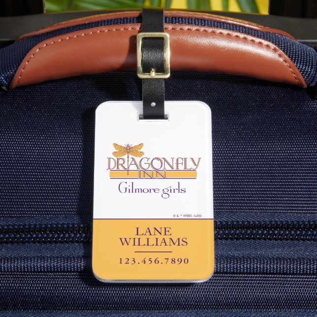 Gilmore Girls | Dragonfly Inn Logo Luggage Tag (Front Insitu 2)