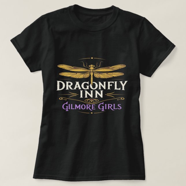Gilmore Girls Dragonfly Inn Men's Natural Graphic  T-Shirt (Design Front)