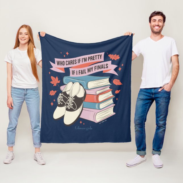 Gilmore Girls Finals Quote Design Fleece Blanket (In Situ)