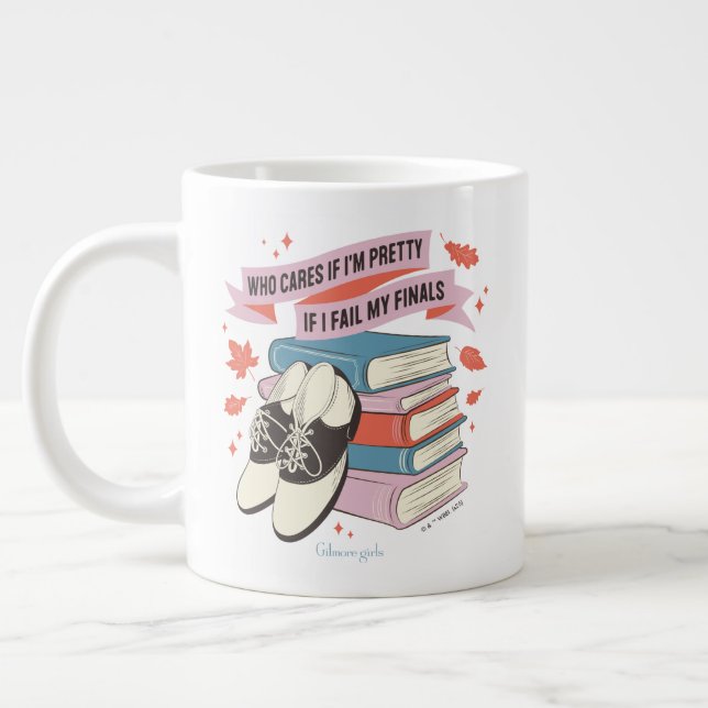 Gilmore Girls Finals Quote Design Large Coffee Mug (Left)