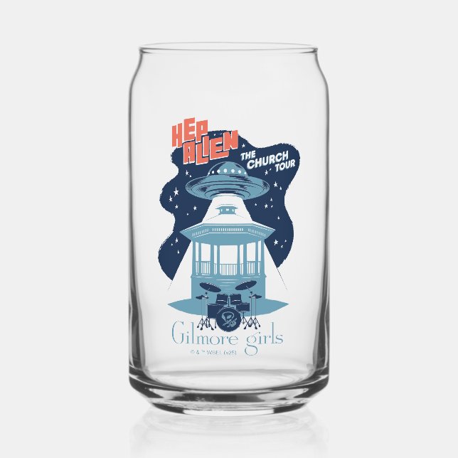 Gilmore Girls Hep Alien Church Tour Can Glass (Front)