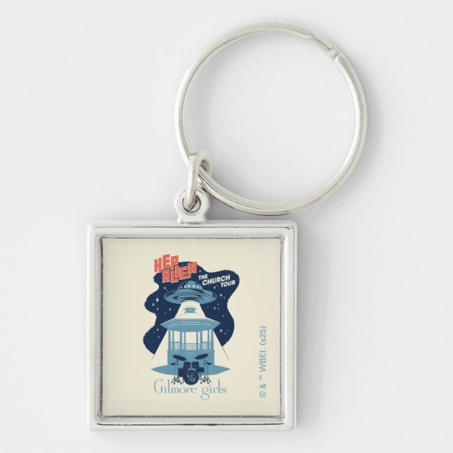 Gilmore Girls Hep Alien Church Tour Key Ring (Front)