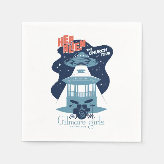 Gilmore Girls Hep Alien Church Tour Napkin (Front)