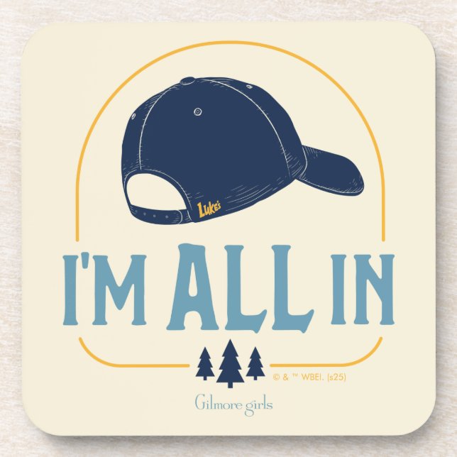 Gilmore Girls I’m All In Luke’s Hat Coaster (Front)
