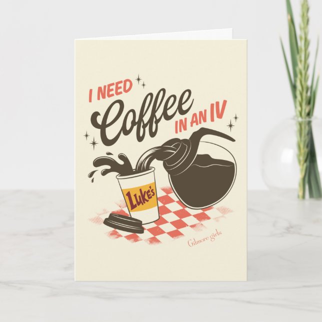 Gilmore Girls Luke’s Coffee IV Quote Card (Front)