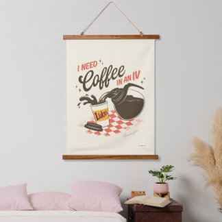 Gilmore Girls Luke’s Coffee IV Quote Hanging Tapestry