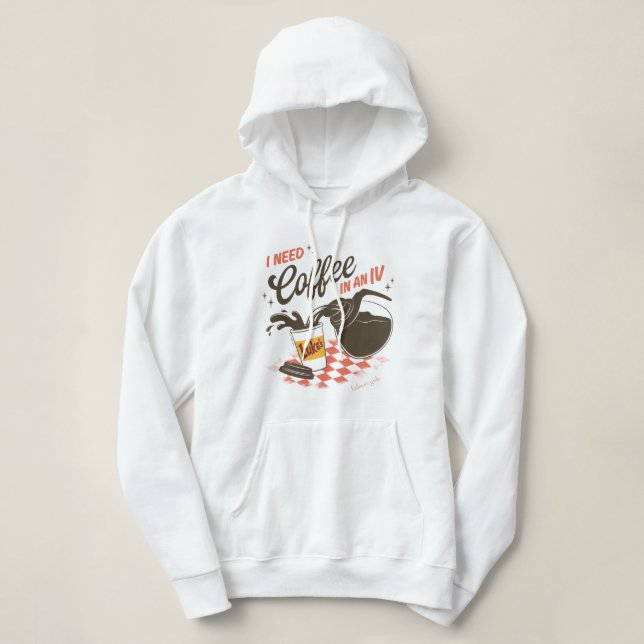 Gilmore Girls Luke’s Coffee IV Quote Hoodie (Design Front)