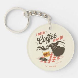 Gilmore Girls Luke’s Coffee IV Quote Key Ring