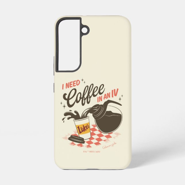 Gilmore Girls Luke’s Coffee IV Quote Samsung Galaxy S22 Case (Back)