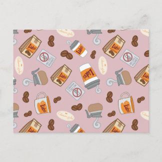 Gilmore Girls | Luke's Diner Coffee Pattern Postcard