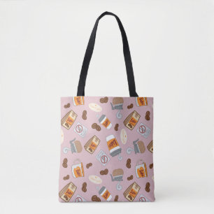Gilmore Girls   Luke's Diner Coffee Pattern Tote Bag