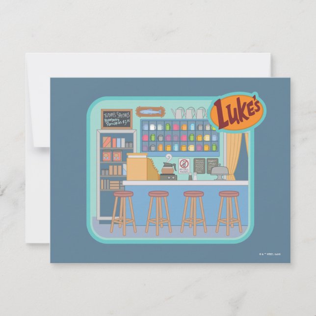 Gilmore Girls | Luke's Diner Graphic Card (Front)