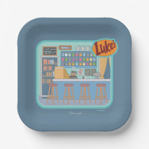 Gilmore Girls Luke's Diner Graphic Paper Plate