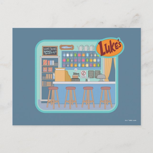 Gilmore Girls | Luke's Diner Graphic Postcard (Front)
