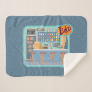 Gilmore Girls   Luke's Diner Graphic Sherpa Blanket