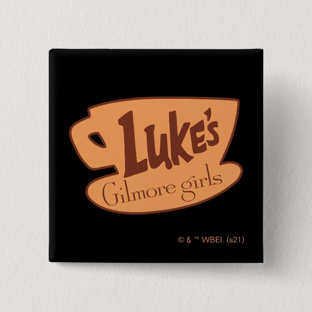 Gilmore Girls | Luke's Diner Logo 15 Cm Square Badge (Front)