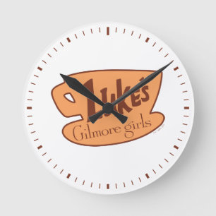 Gilmore Girls Luke's Diner Logo Round Clock